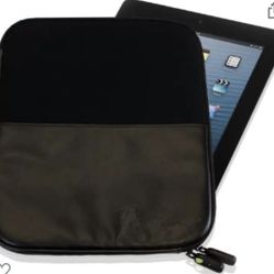 Brand New 7inch To 9inch Tablet Case Black Mixed Pu And Real Leather