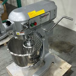 ChefAsst CA-MX20B 20L 3-Speed 1 1/2 hp Planetary Stand Mixer with Guard & Standard Accessories  