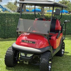 🔥 Custom Red Golf Cart –4-Seater 🔥