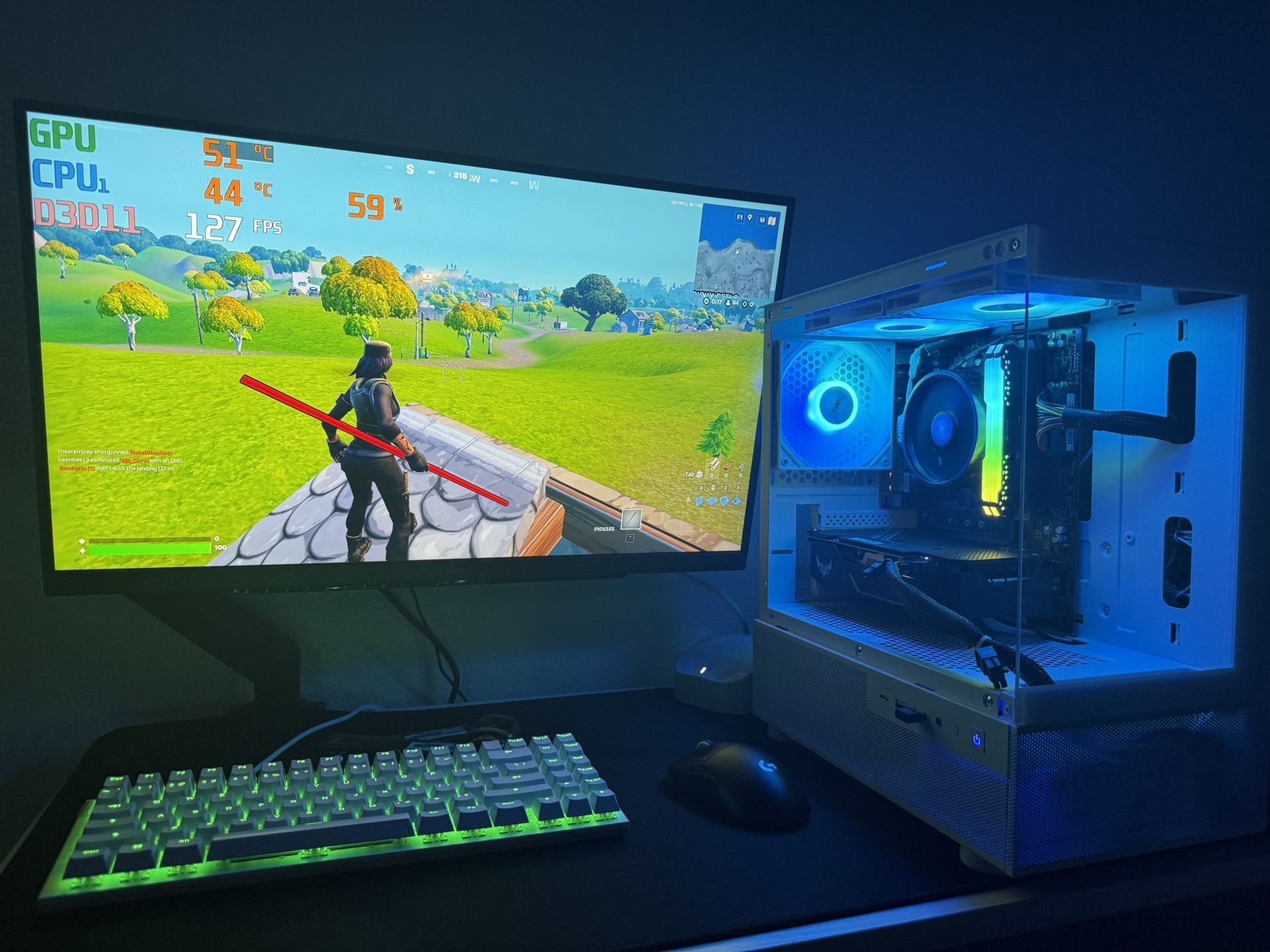 White Gaming Pc Computer Desktop 