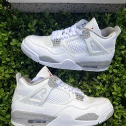 Size 8.5 - Jordan 4 Retro Mid White Oreo