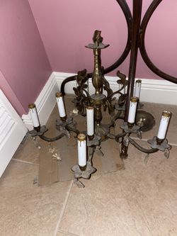 Antique chandelier Solid Brass 