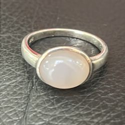 Moonstone sterling silver ring 