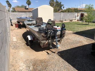 14 foot aluminum fishing boat. for Sale in Peoria, AZ - OfferUp