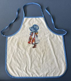 Vintage 1970s Holly Hobbie Apron And Wall Picture