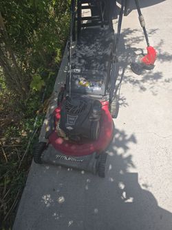 Lawnmower and weed Wacker