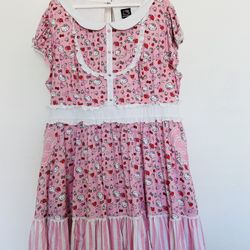 Torrid Hello Kitty Rockabilly Cosplay Pin Up Swing Dress Halloween Costume size 24