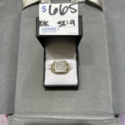 Nugget Style 10k Ring 