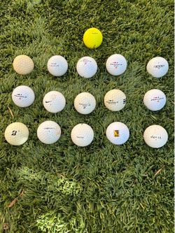 Assorted golf balls and pinnacle 3 and 4