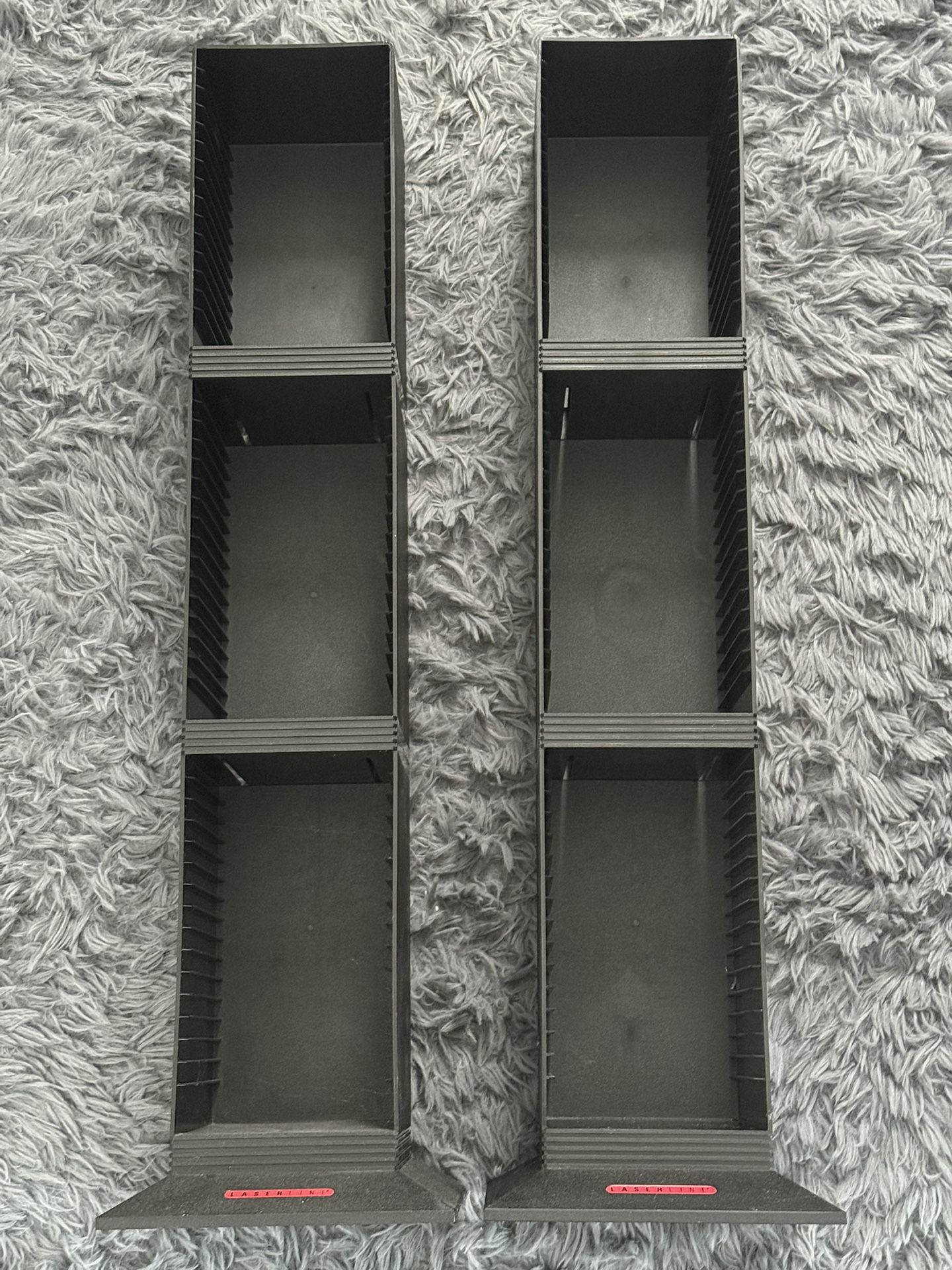 Laserline CD Holder Storage Towers x2 Excellent Condition