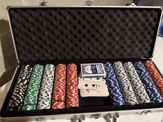 Poker Set With Table Top