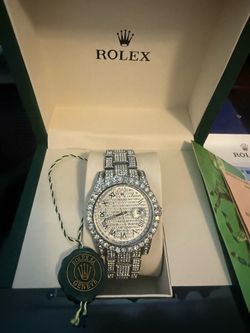 Iced out watch