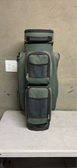 Green Golf Cart Bag with Multiple Pockets