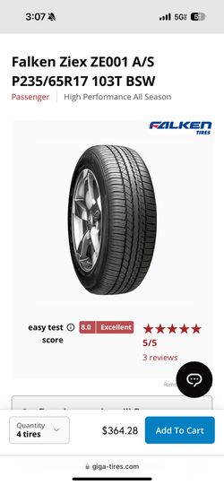 P235/65 R17 Falken Tires