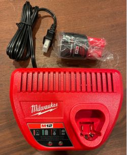 Milwaukee M12 Battery & Charger - Brand New