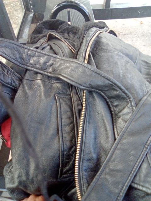 Wilson Men's Leather Full Length Jacket Large