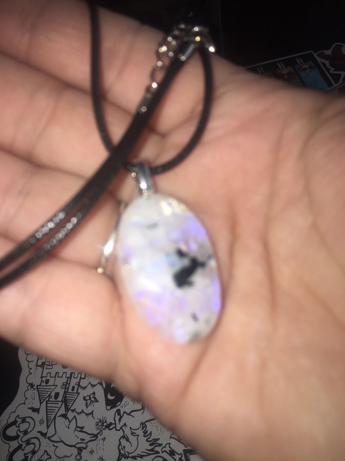 Rainbow Moonstone Necklace