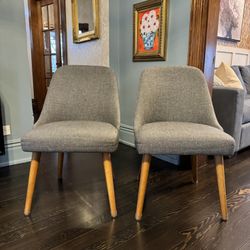 West Elm Mid-Century Upholstered Dining Chairs – Set of 2 – $395