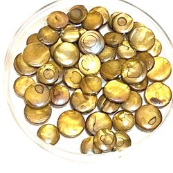 Lot Of 53 Brown Mother Of Pearl Beads