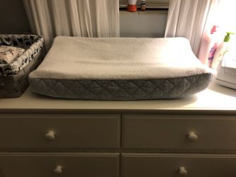 Pottery Barn baby changing pad and cover