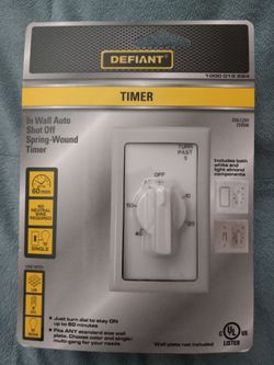 In Wall Auto Shut Off Spring-Wound Timer