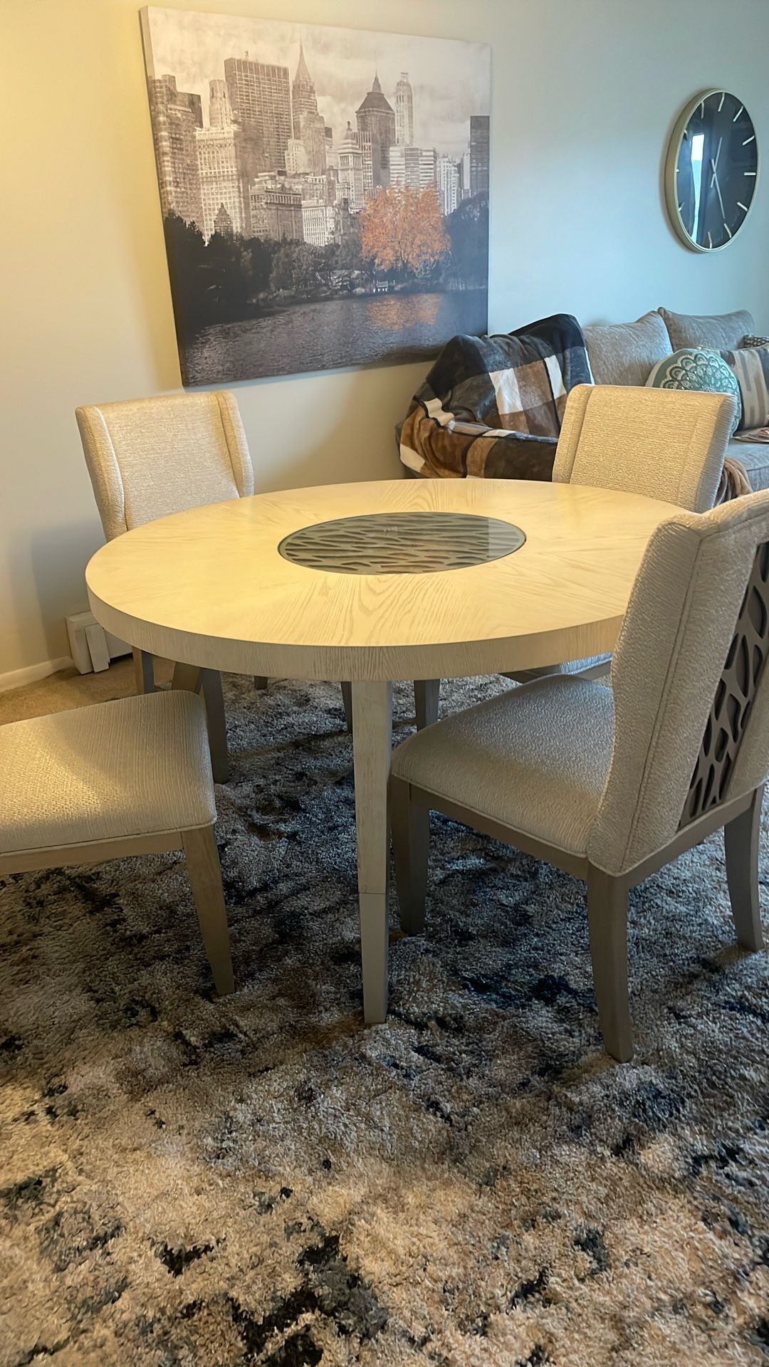 Olivia Round Dining Table And 4 Chairs