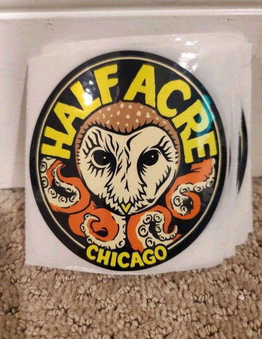 15pk Of HALF ACRE "CHICAGO" STICKERS