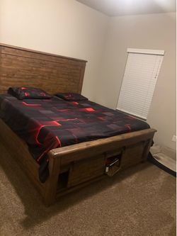 King Bed frame and Mattress