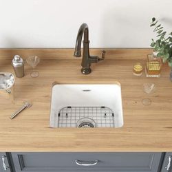 Cast Iron Kitchen Sink Delaney Single Bowl (New In Box)