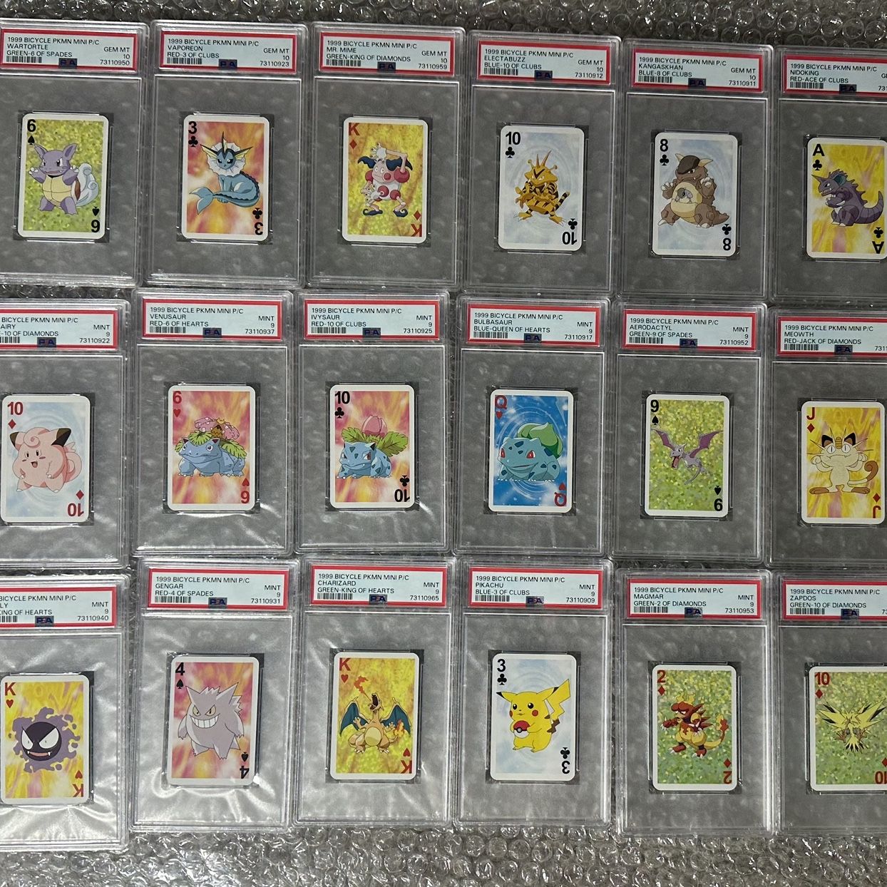 poker pokemon cards AGS (EX-MT+ 6.5) Mewtwo #150 1999 Nintendo Gold and Silver