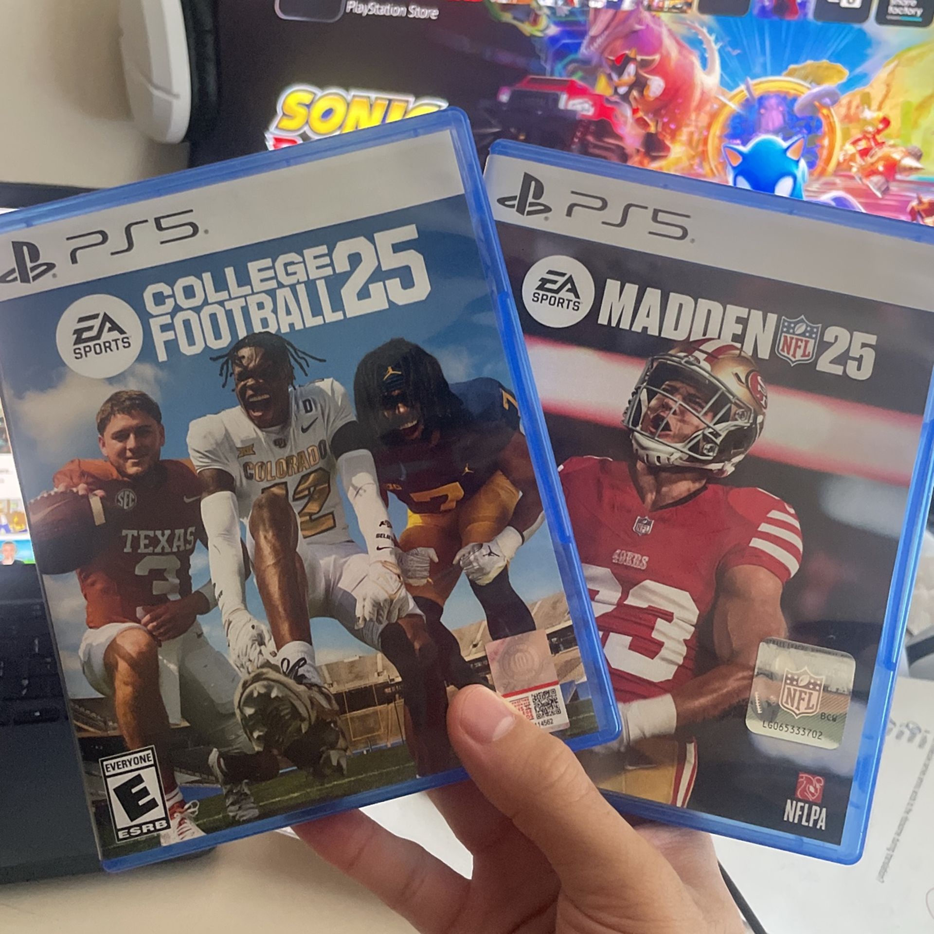 PS5 madden 25/college fb 25 combo