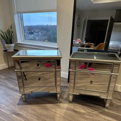 Mirrored Nightstands 