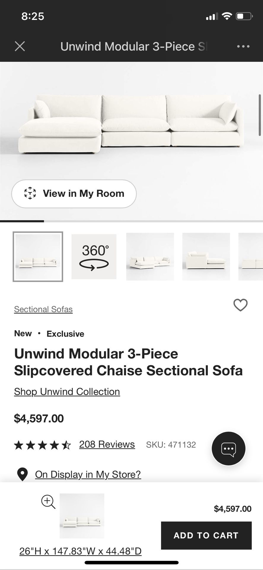 Crate And Barrel White Sofa