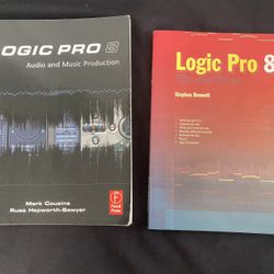 2 Bundle Book Lot Logic Pro 8 Audio & Music Production Book w/ CD Mark Cousins  / Logic Pro 8 Tips & Tricks Stephen Bennett