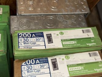 Breakers Box 200 Amp Square D and Homeline Indoor