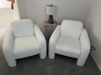2 Brand New White Sofas