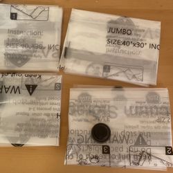 New jumbo Vacuum Sealed Storage Bags.  