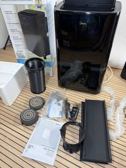 Midea Portable Air Conditioner 10,000 BTU DOE Duo Smart Inverter 450 Sq Ft Black
