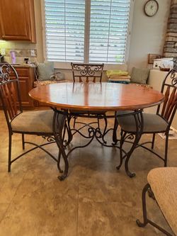 Dining table with four chairs