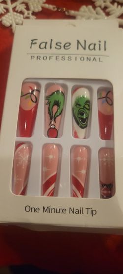 the grinch press on nails