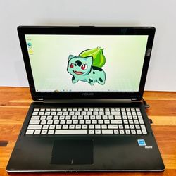 ASUS 15” TouchScreen Laptop 
Core i5-5200u 2.20GHz 8GB RAM upgraded to 250GB SSD