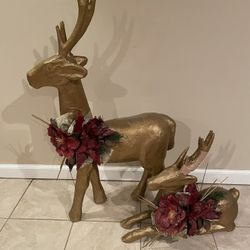 Paper Mache Christmas Reindeer 