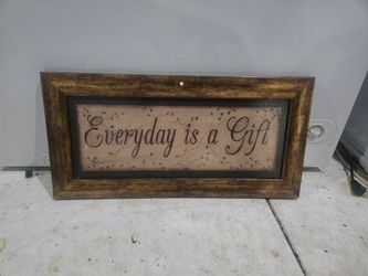 Rustic 'Everyday is a Gift' Framed Wall Art
