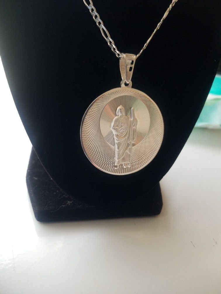 Medalla San Judas Tadeo Silver 925