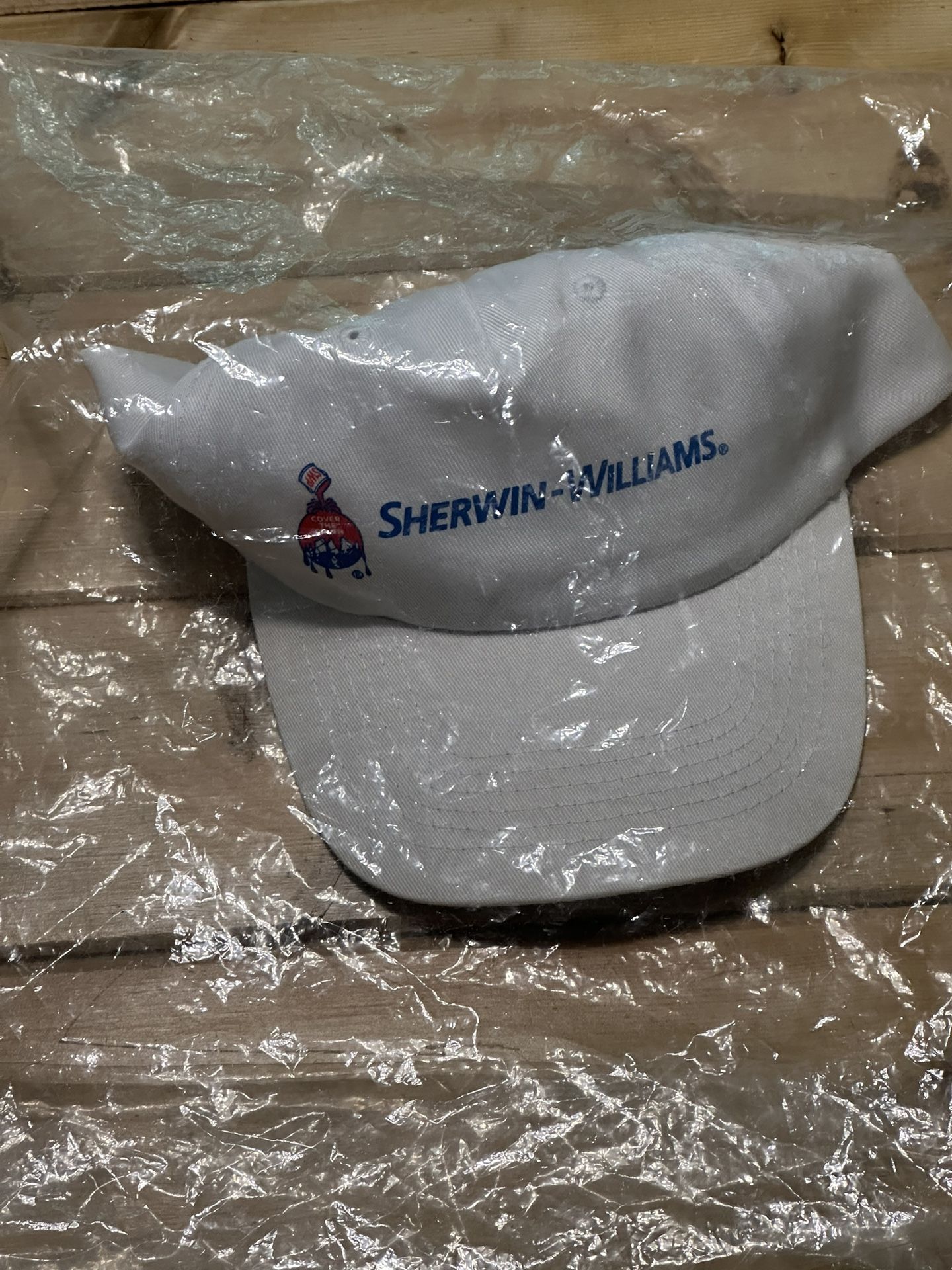 * Brand New Vintage Sherwin Williams Paint Logo Hat Promo Cap * Original package with Cardboard still in the hat