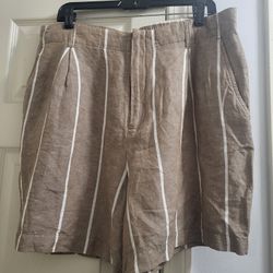 Ladies Linen Like Shorts 