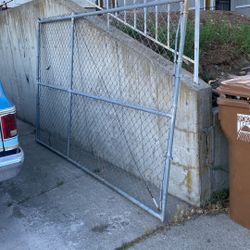 Chain Link Gate. 6ft By 10ft 
