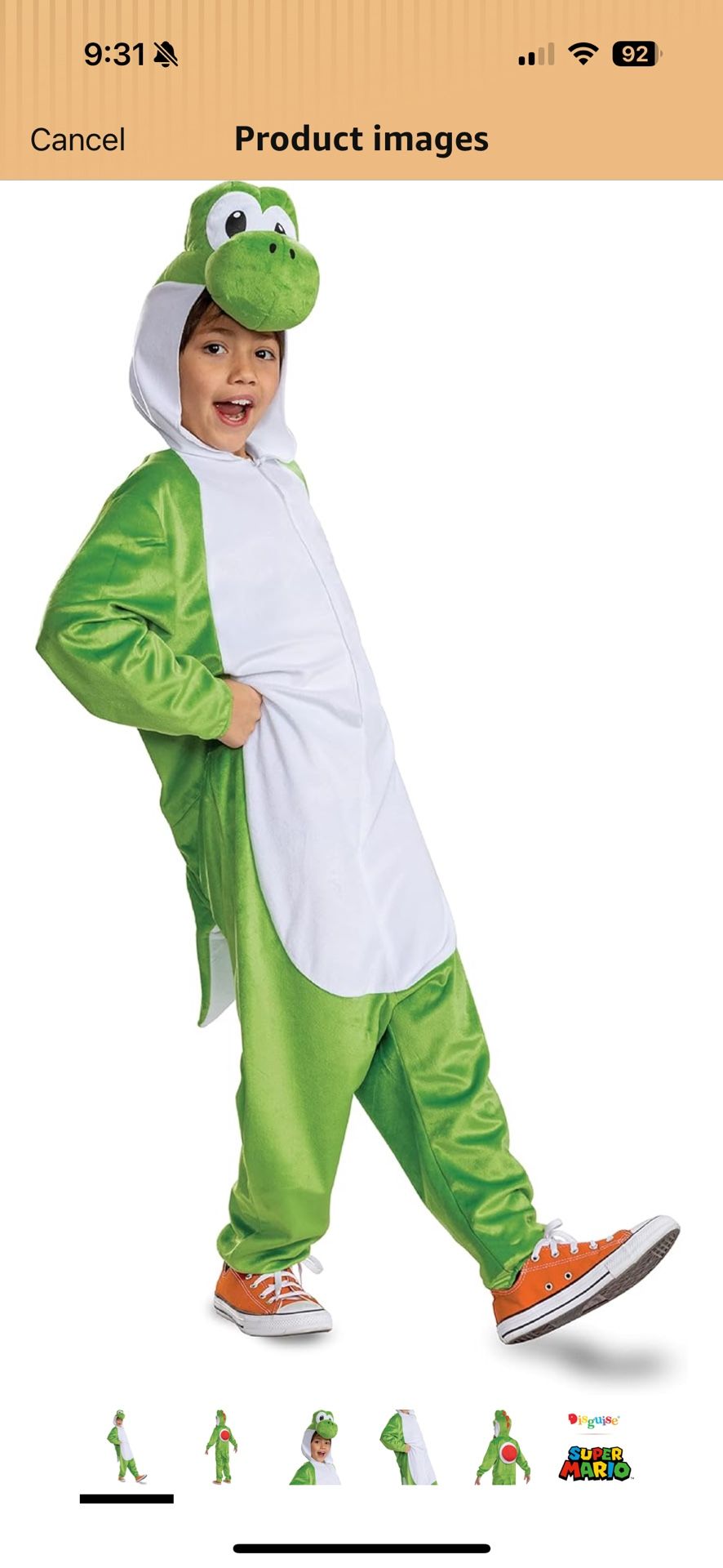 Yoshi Kids Costume S(4-6)