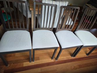Ikea Ekadalen table and four chairs