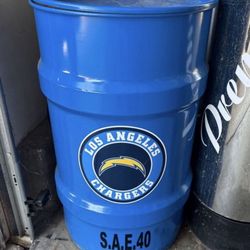 Large Los Angeles chargers drum